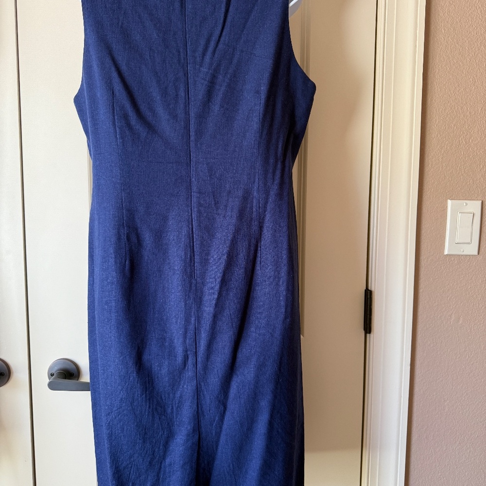 Chadwicks Linen Blend Sleeveless Dress size 14 - Picture 4 of 8